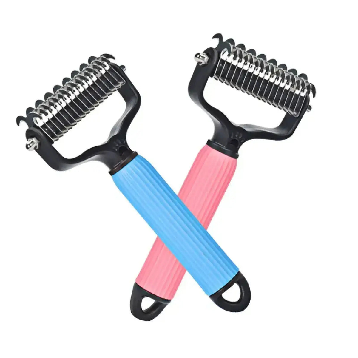 Ultimate Pet Grooming Tool - Double-Sided Stainless Steel Comb for Effortless Shedding & Matted Hair Removal - Essential Daily Care for Dogs