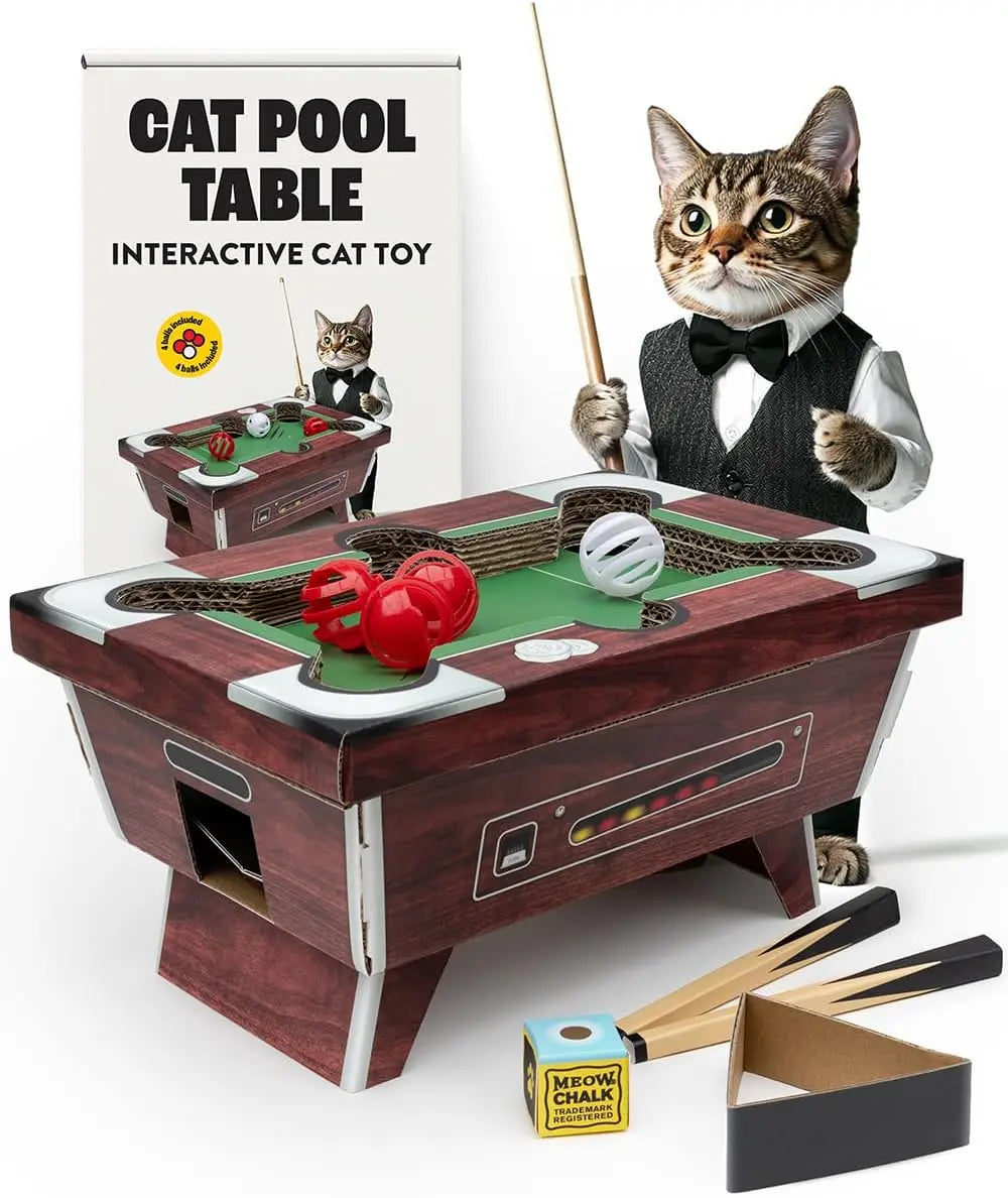 Suck UK Interactive Cat Toy: Cardboard Scratching Board with Ball for Indoor Cats and Kittens