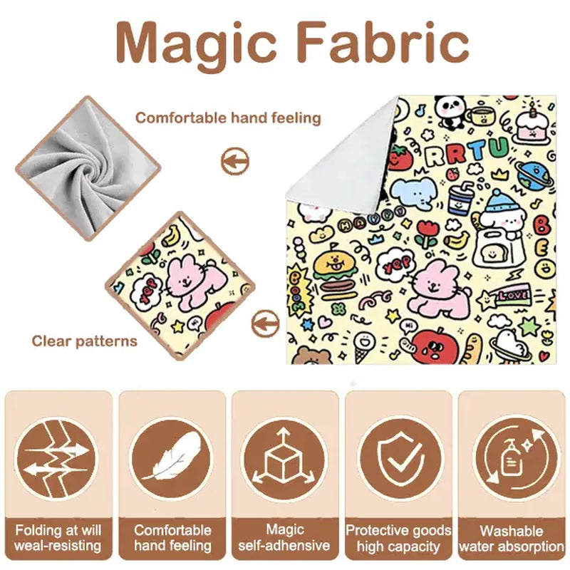 Supetspaw Reusable Cat Grooming Wrap – Stress-Free Nail Clipping & Care Solution, Washable Self-Adhesive Restraint for Cats, Perfect for Grooming, Medication & Travel Storage