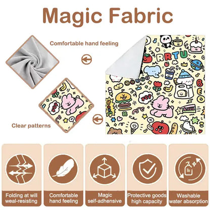 Supetspaw Reusable Cat Grooming Wrap – Stress-Free Nail Clipping & Care Solution, Washable Self-Adhesive Restraint for Cats, Perfect for Grooming, Medication & Travel Storage