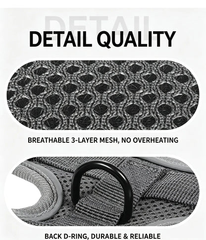 Ultimate Escape Proof Cat Harness & Leash Combo - Adjustable, Reflective, Breathable Mesh Vest for Safe Summer Walks!
