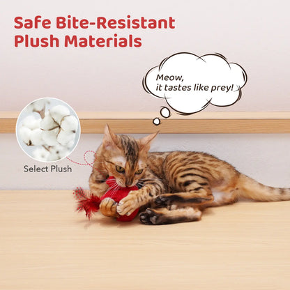 Potaroma 2-Pcs Chirping Bird Cat Toys - Interactive Silvervine Kickers for Fun Indoor Play & Exercise!