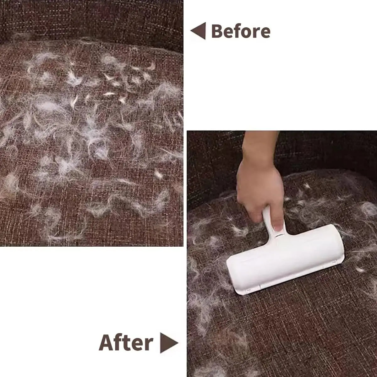 Ultimate Pet Hair Remover Roller - Self-Cleaning Fur Removal Tool for Dogs & Cats - Effortless Hair Cleanup for Furniture