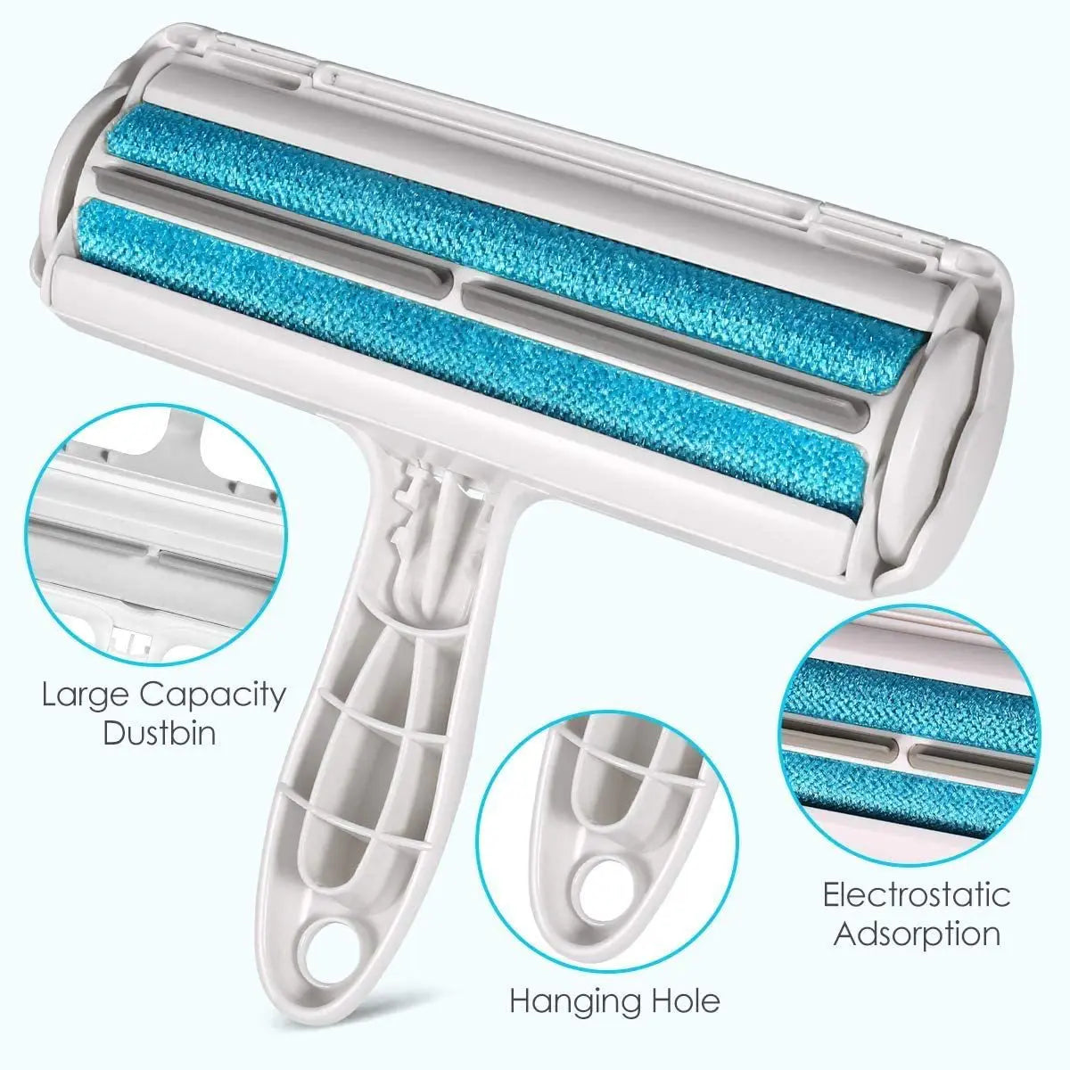 Ultimate Pet Hair Remover Roller - Self-Cleaning Fur Removal Tool for Dogs & Cats - Effortless Hair Cleanup for Furniture