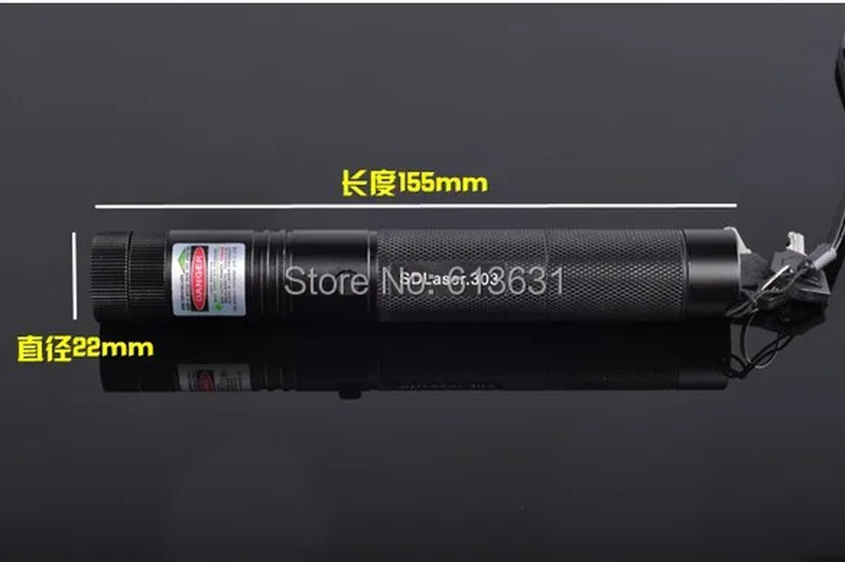 Powerful 532Nm Green Laser Light Pointer - 10000M Range, Focusable, Perfect for Hunting, Cat Play, and Outdoor Adventures!