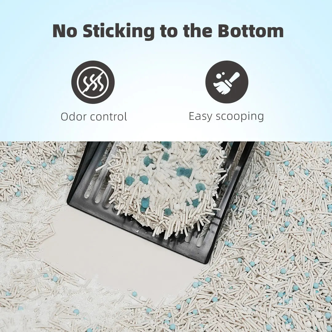 Zuttonyan 4-In-1 Eco-Friendly Vegan Cat Litter - Plant-Based Cassava & Tapioca, 31.8 lbs, Dust-Free, Scoopable, Highly Absorbent, Rapid Clumping, Non-Sticking, Instant Odor Control, Flushable