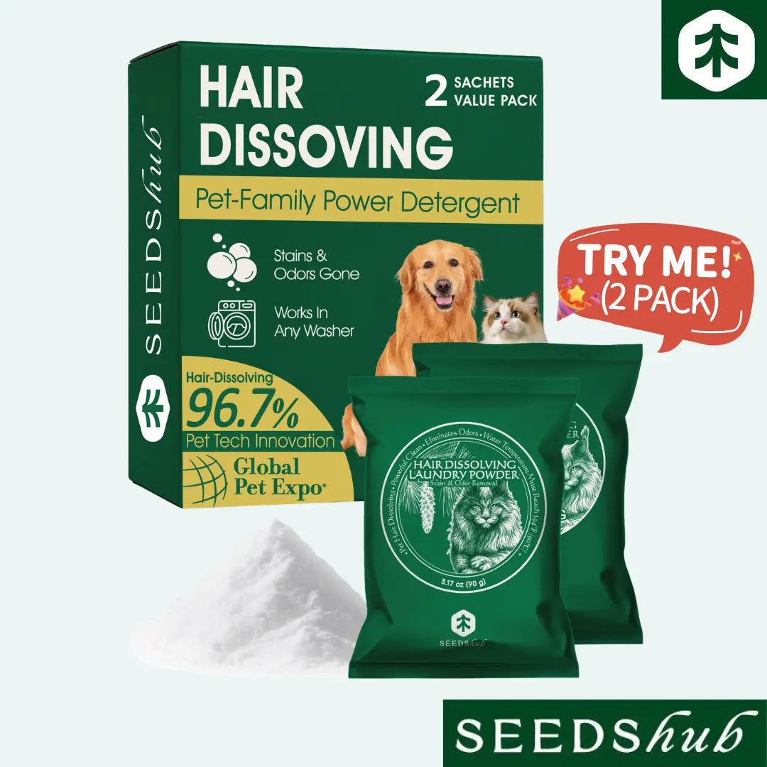 Ultimate Pet Hair Dissolving Laundry Powder - Powerful Stain Remover & Deodorizer for Pet Owners, Safe for All Washers