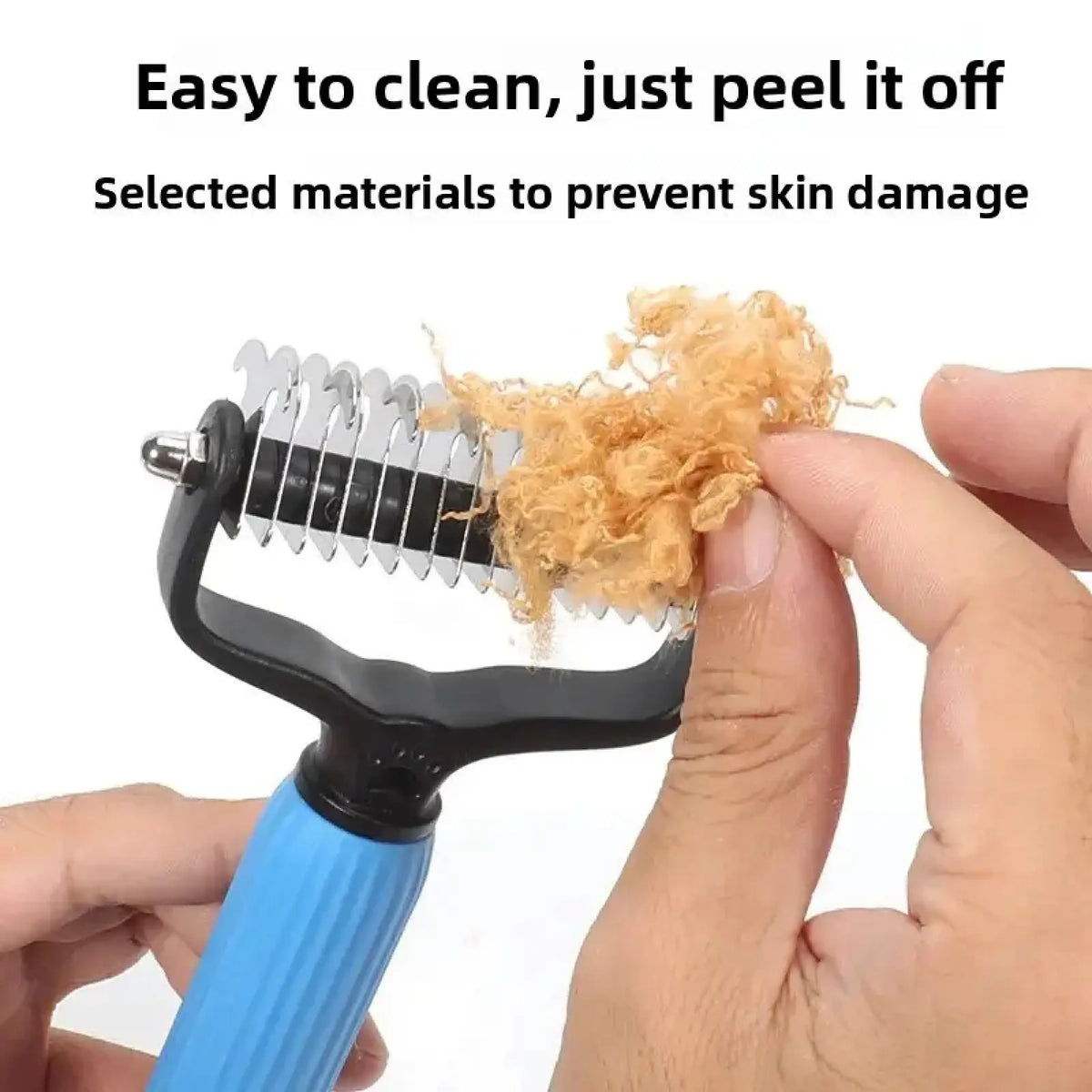 Ultimate Pet Grooming Tool - Double-Sided Stainless Steel Comb for Effortless Shedding & Matted Hair Removal - Essential Daily Care for Dogs