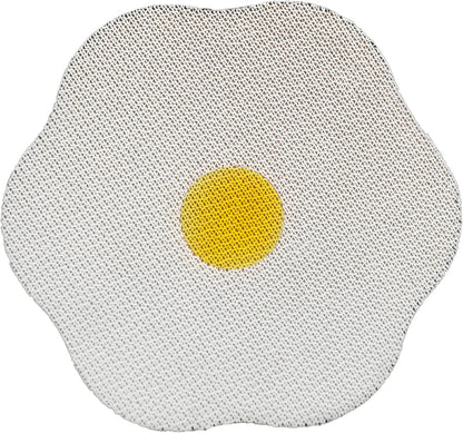 Wall Mounted Cat Scratcher for Indoor Cats, Durable Less Shedding Vertical Scratching Board for Space Saving, Grade a Kraft Corrugated, DIY Adhesive Scratch Pad, Sunny Egg Design