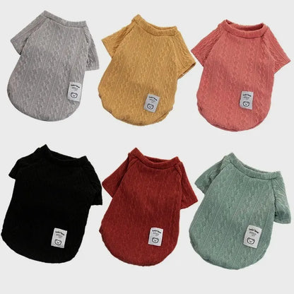 Cozy Bear Pattern Knitted Dog Sweater - Winter Warmth for Small Dogs & Cats, Perfect Valentine’s Day Gift for Chihuahuas, French Bulldogs & Pugs
