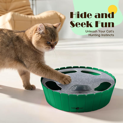 Engaging Interactive Cat Toy with Running Mouse - Automatic Track for Endless Fun!