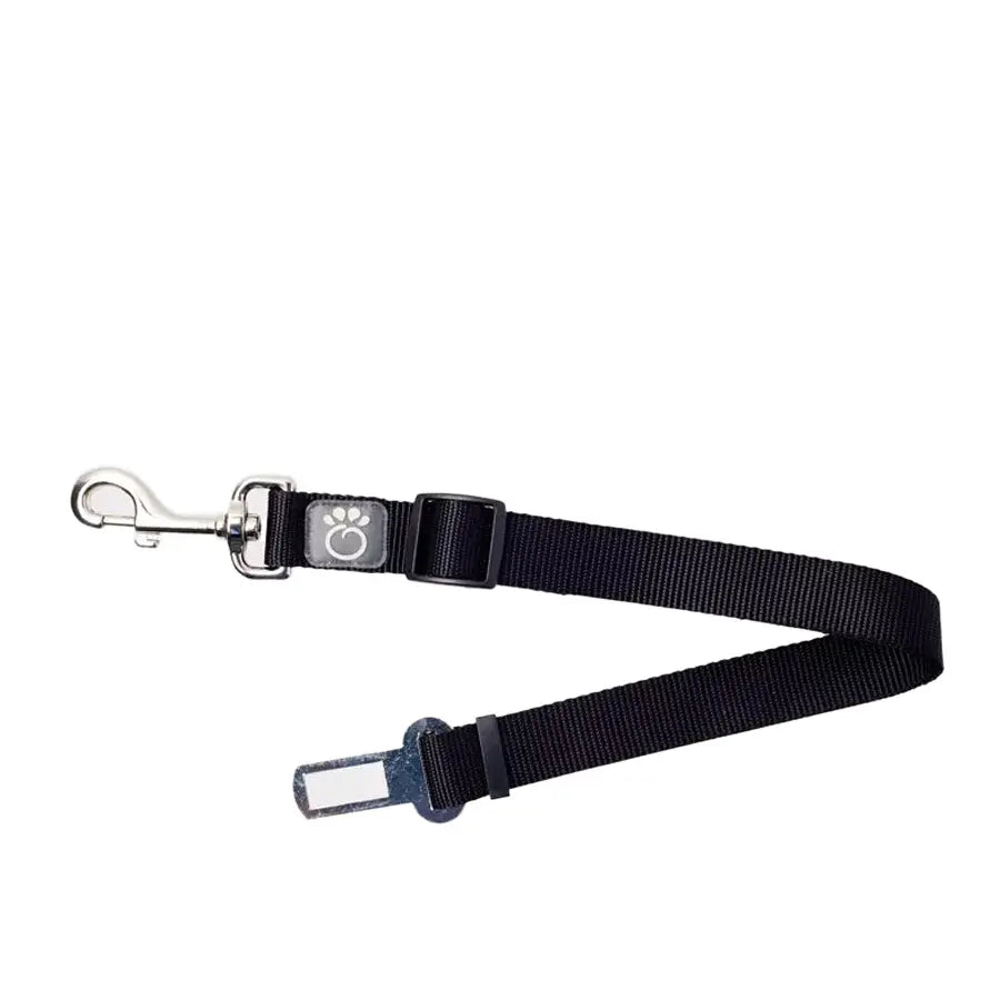 Universal Black Pet Seat Belt Tether for Standard Cars - Safety for Your Furry Friend