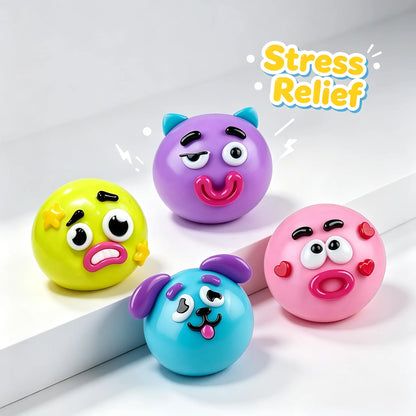 Smushers Curiosities Dog Face Swap Squishy - Soft, Moldable, Slow-Rise Stress Relief Toy