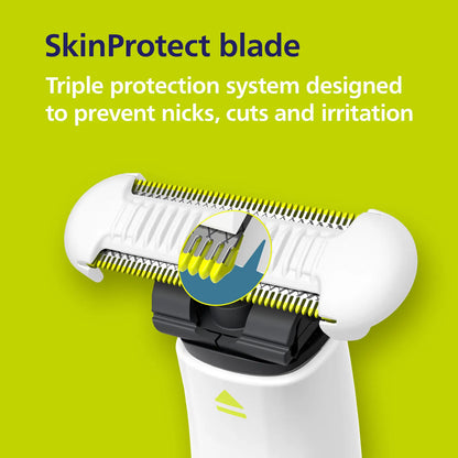 Philips Norelco OneBlade Intimate Groomer - Smooth Steel for Ultimate Comfort