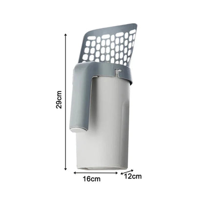 Premium Cat Litter Scoop with Refill - Eco-Friendly Pet Cleaning Tool for Easy Cat Waste Management